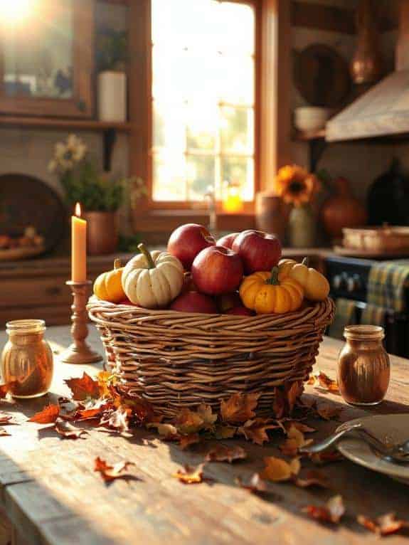 rustic autumn centerpiece idea