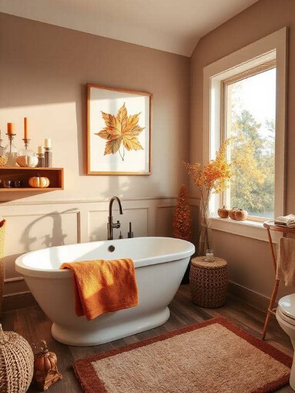 seasonal bathroom wall art