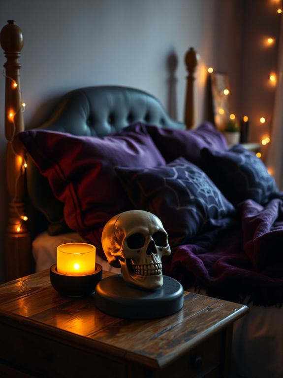 skull candle adds coziness