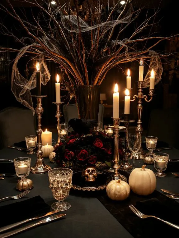 spooky halloween table decorations
