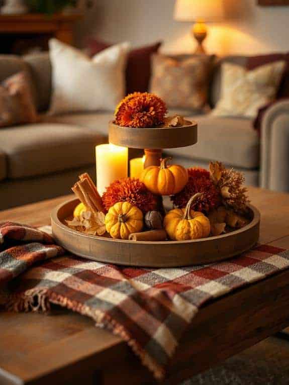 tiered tray seasonal decor