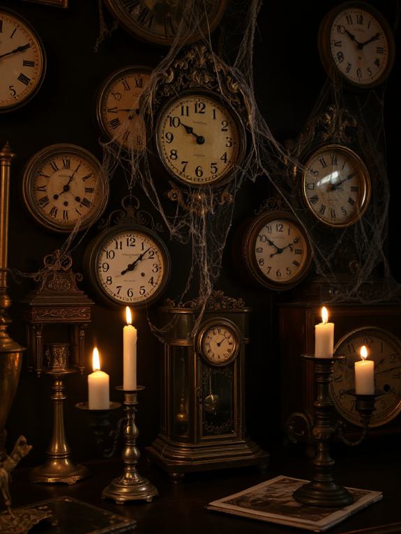 vintage clocks for halloween
