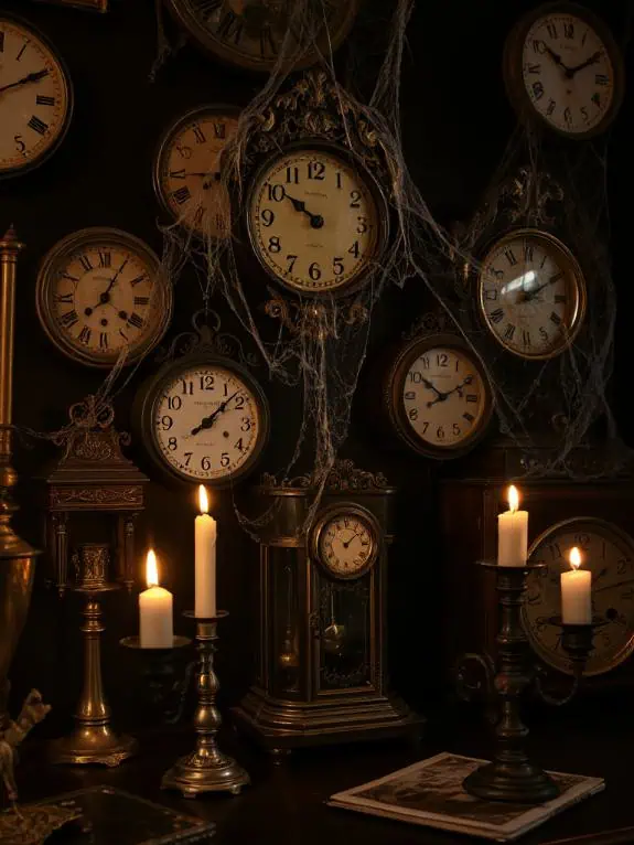 vintage clocks for halloween