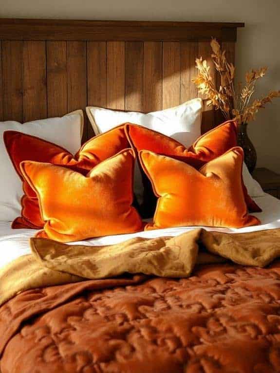 warm velvet autumn accents