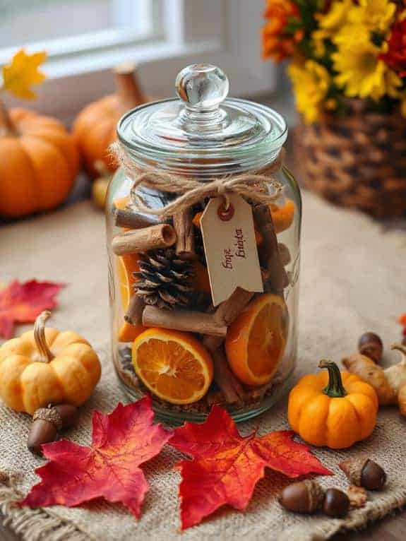 autumn scent potpourri jar