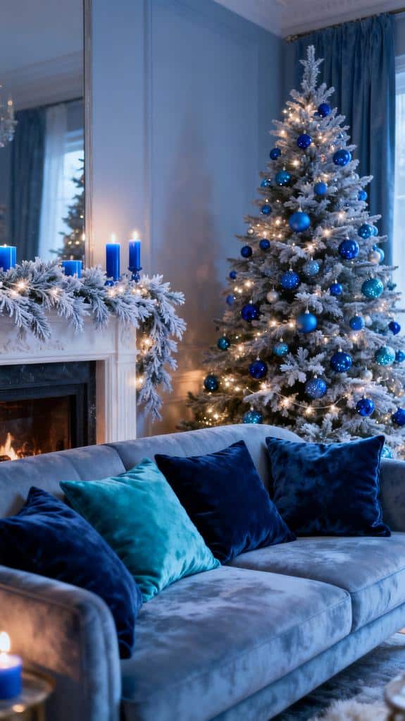 blue christmas decoration ideas
