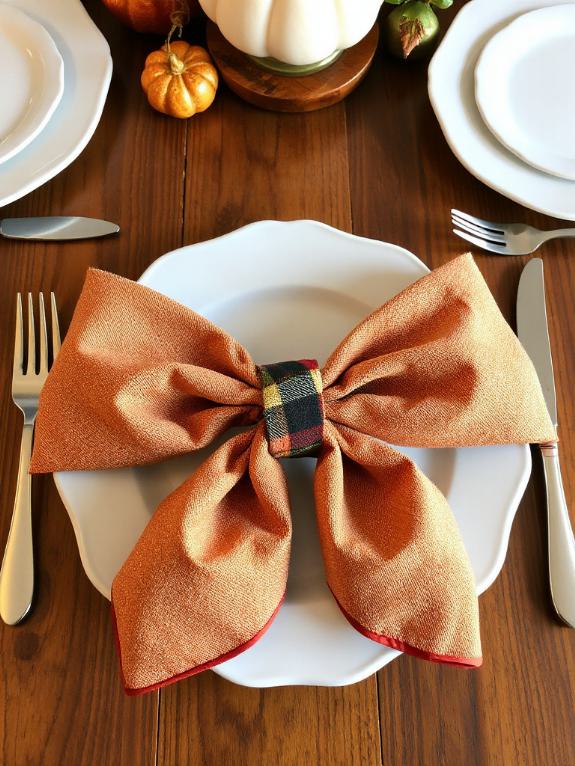bow tie napkin fold