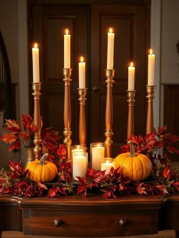 candle holders create ambiance
