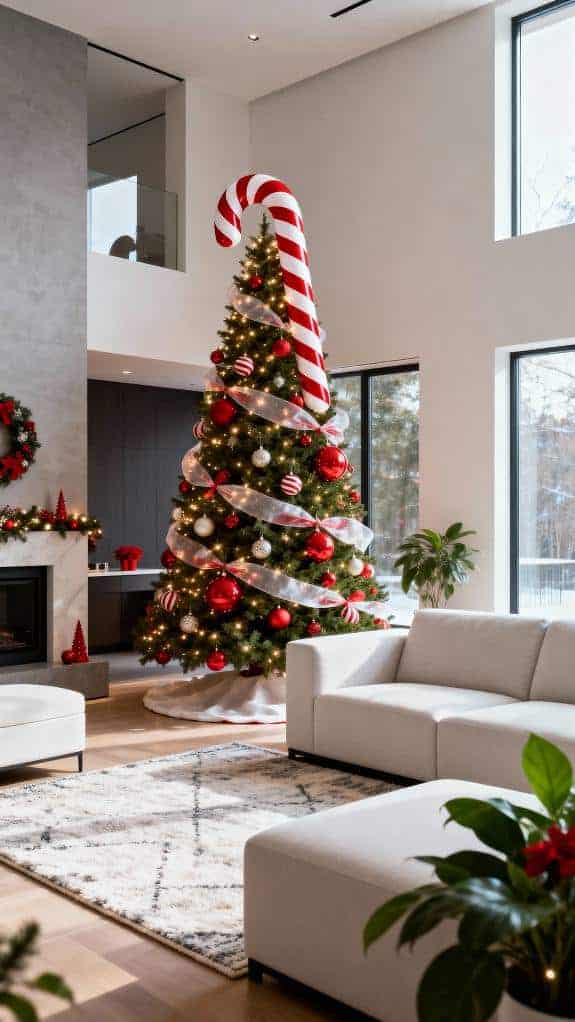candy cane christmas decor