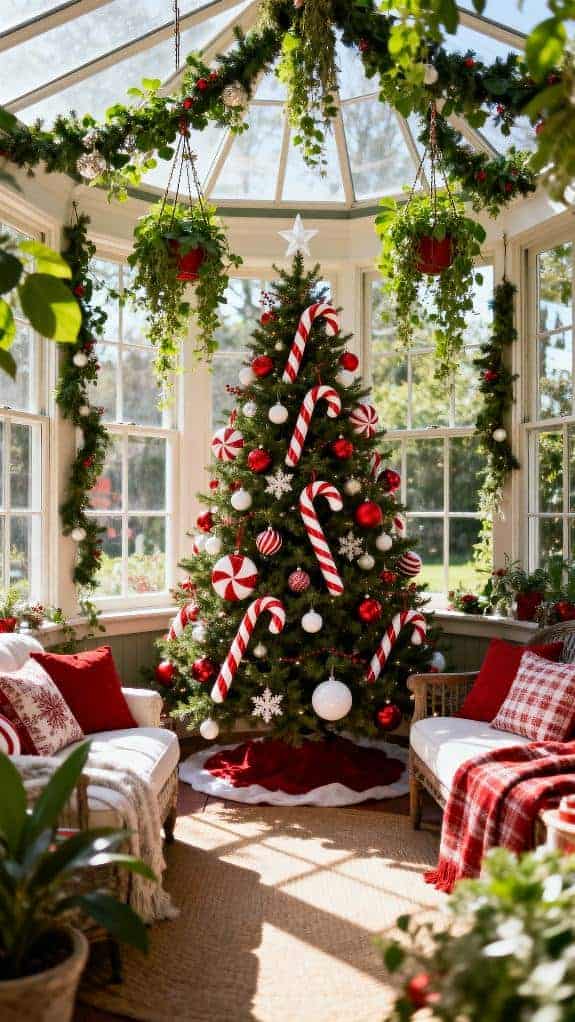 candy cane holiday decor