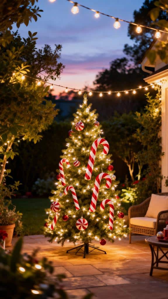 candy cane outdoor decorations