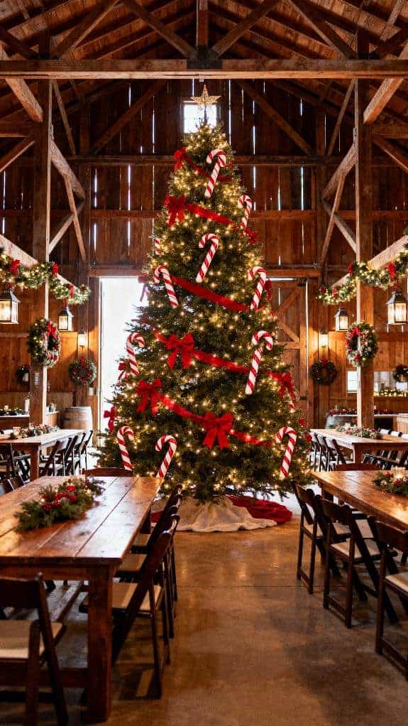 candy cane tree decor