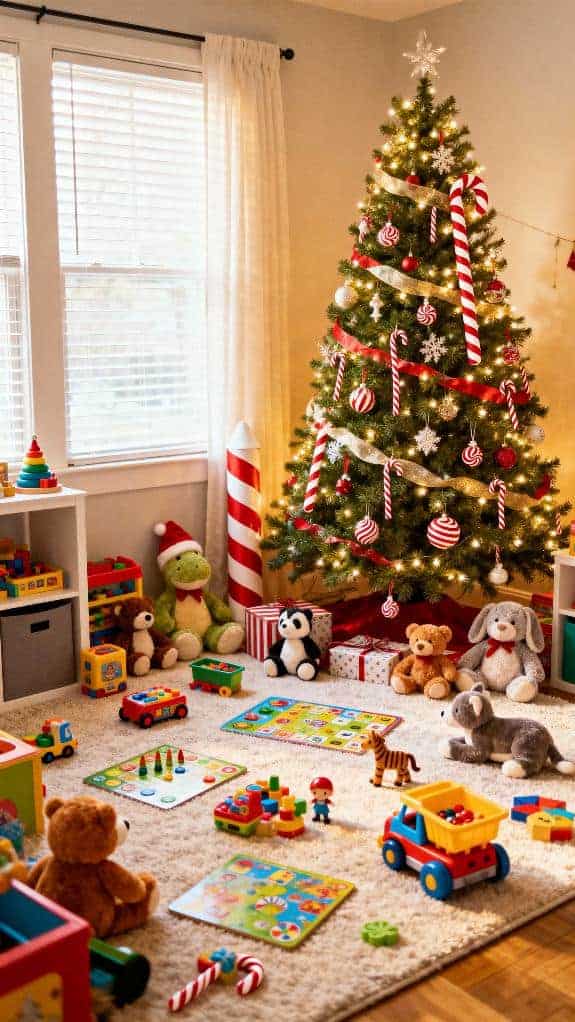 candy cane tree decor