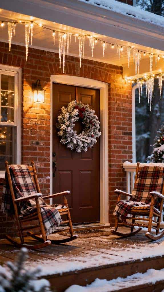 charming festive cottage porch