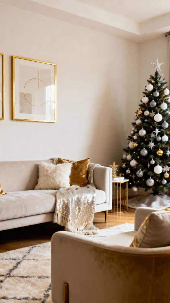 chic neutral christmas decor