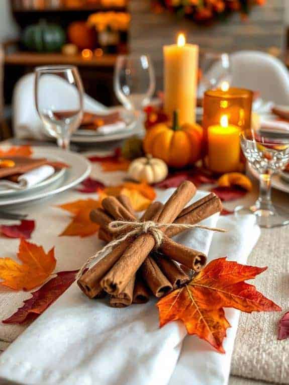 cinnamon stick place settings