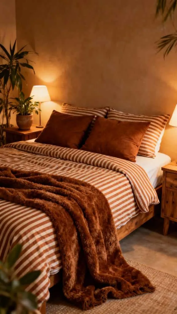 cinnamon stripes solid browns