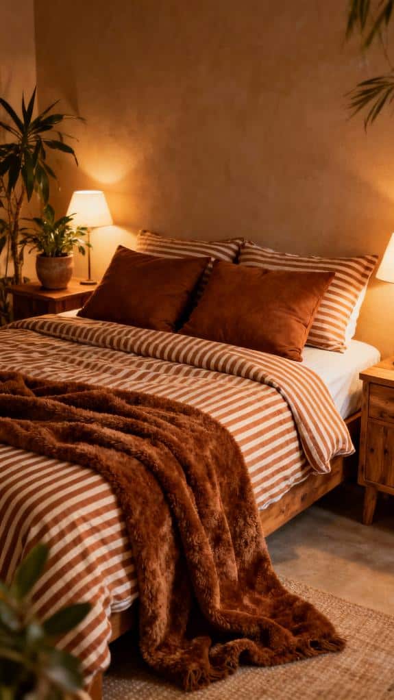 cinnamon stripes solid browns