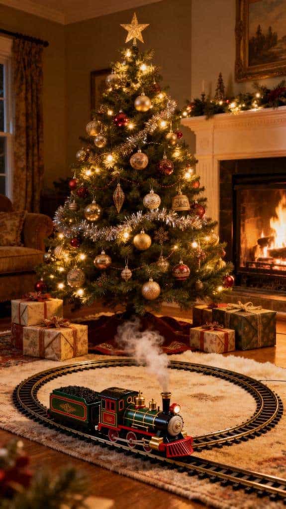 classic train holiday decor