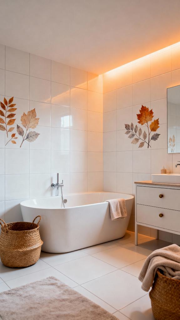 clean calm nature inspired bathroom