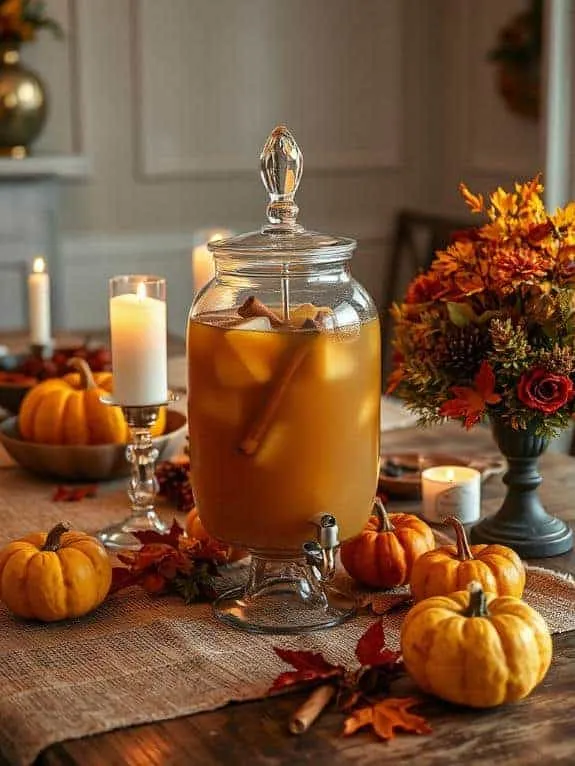 cozy apple cider dispenser