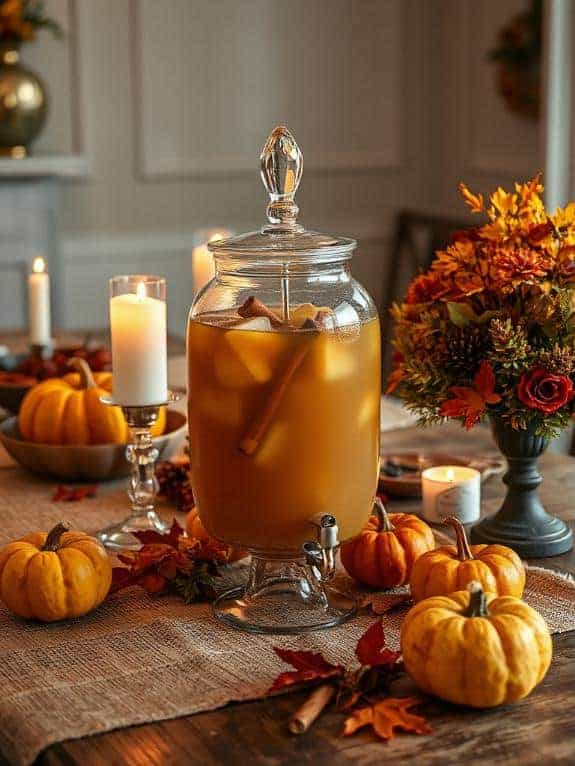cozy apple cider dispenser