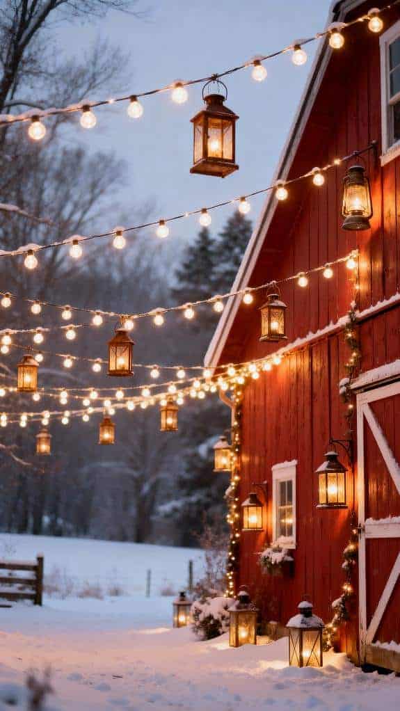 cozy barn holiday decor