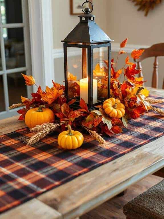 cozy battery lantern decor