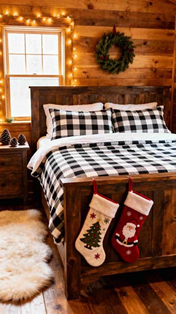 cozy buffalo check bedding