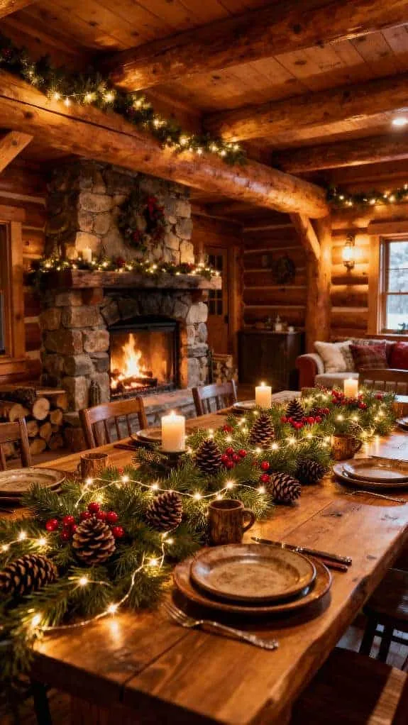 cozy cabin dining decor