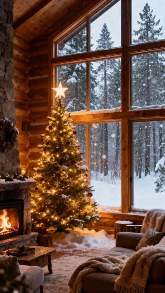 cozy cabin holiday decor
