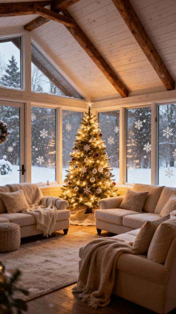 cozy cabin sunroom retreat