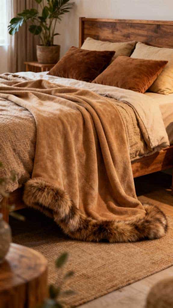 cozy camel throw blanket