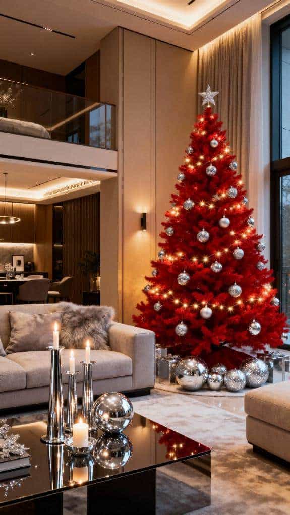 cozy chic red tree