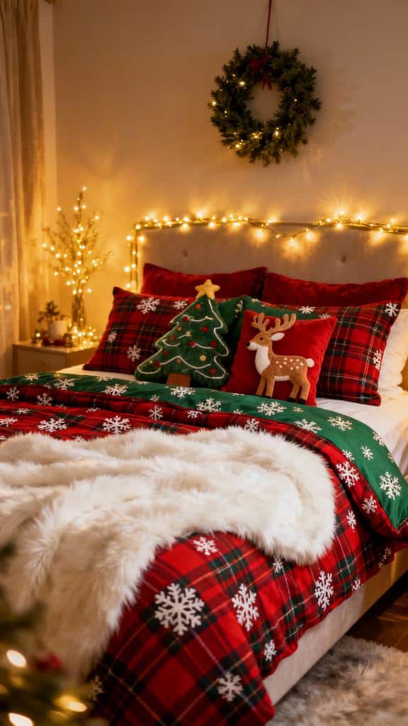 cozy christmas bedding ideas