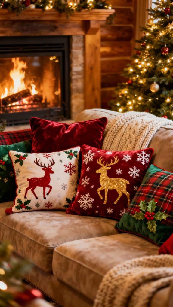 cozy christmas cushion ideas
