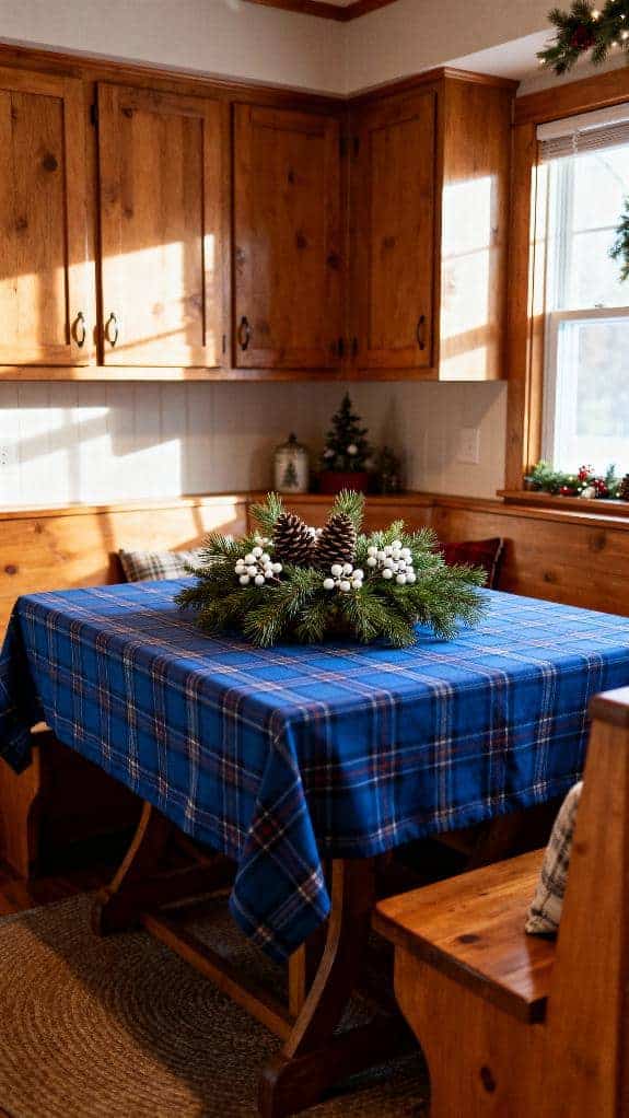 cozy christmas kitchen nook