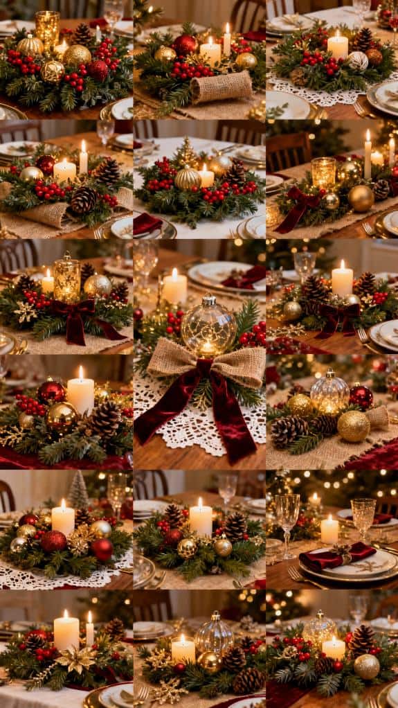 cozy christmas table decorations