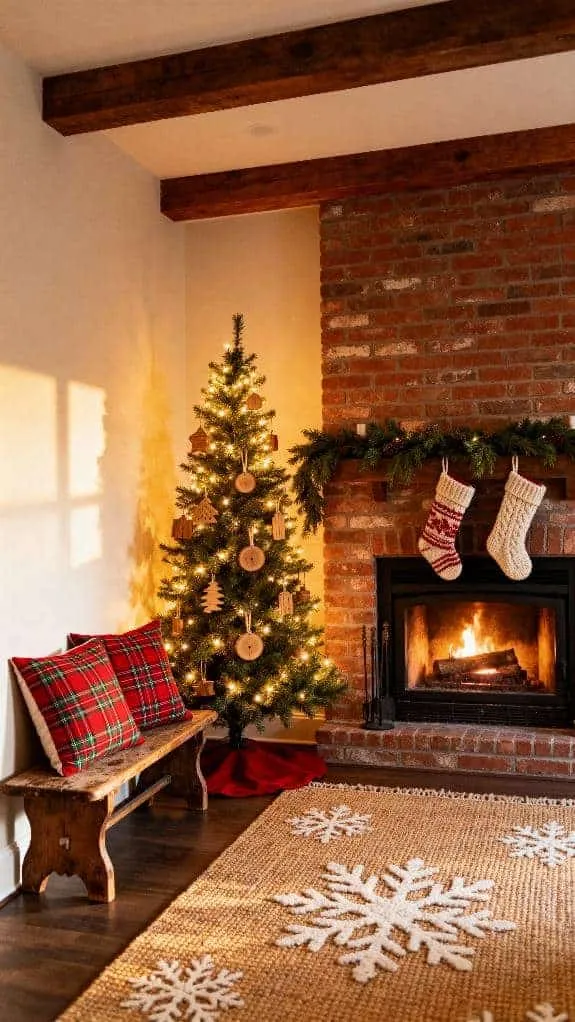 cozy christmas tree nook