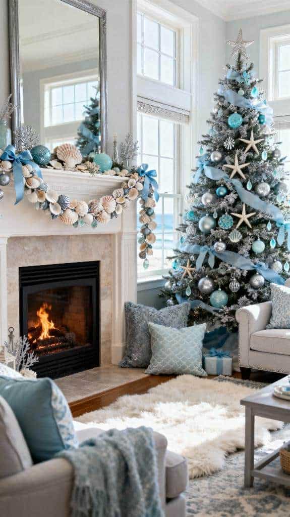 cozy coastal christmas decor