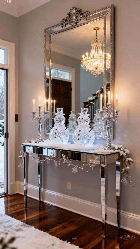 cozy crystal snowman decor