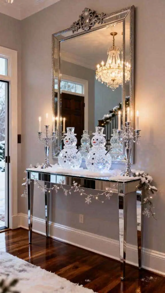 cozy crystal snowman decor