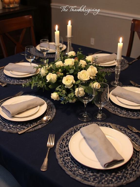 cozy denim inspired placemats