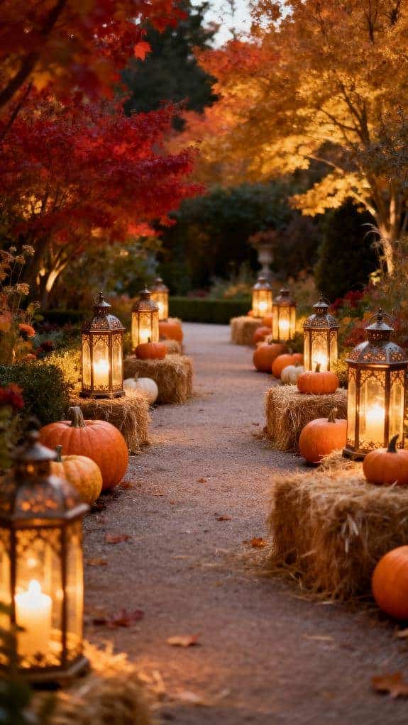 cozy fall garden path