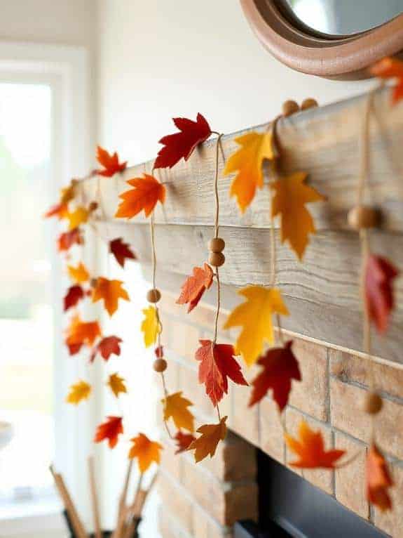 cozy fall garland creation