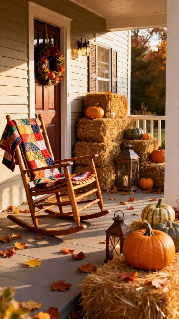 cozy fall porch vibes