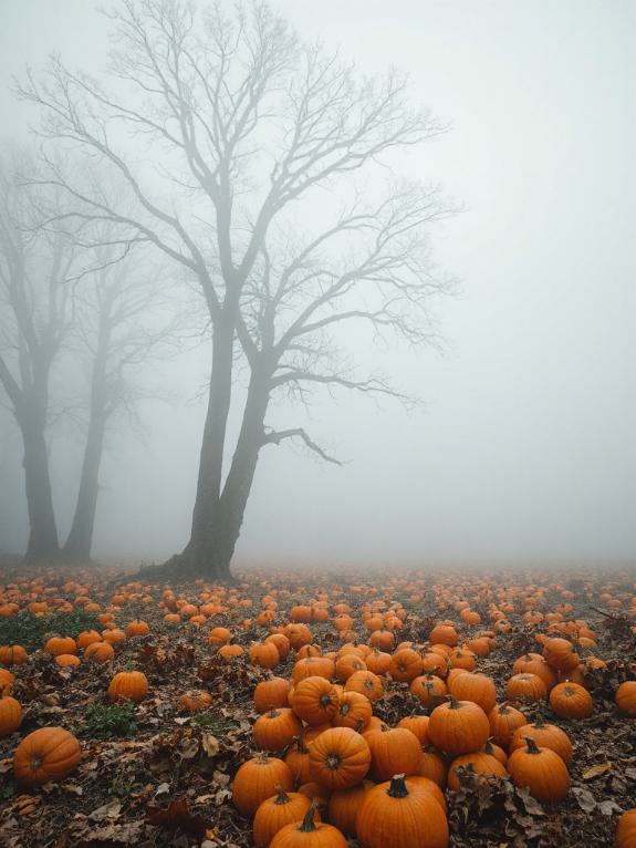 cozy fall pumpkin decor