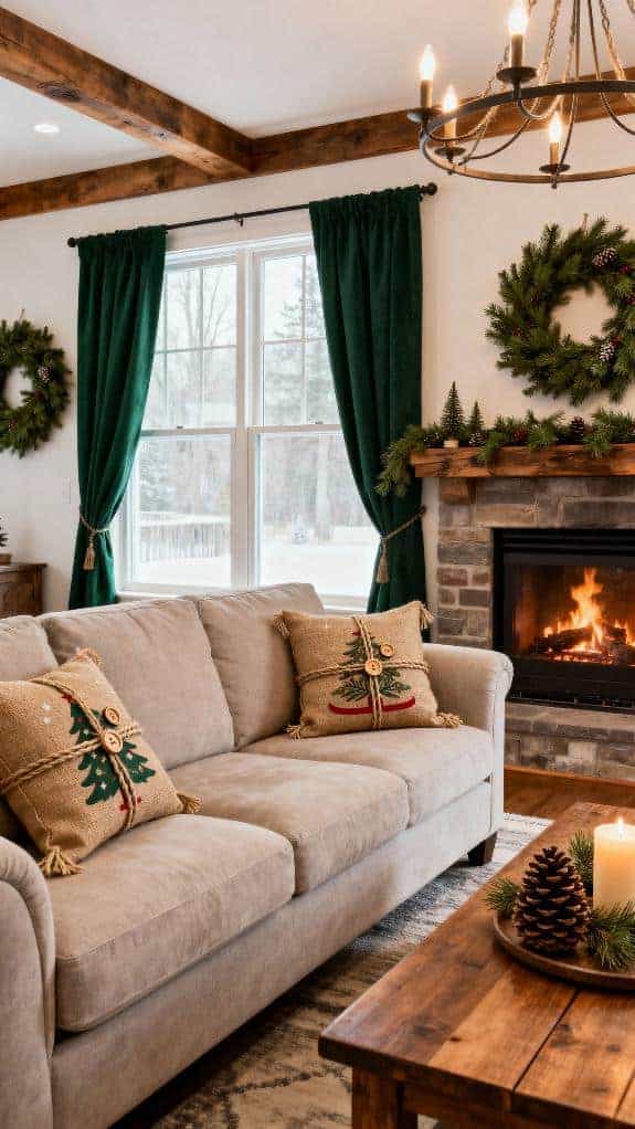 cozy farmhouse holiday decor