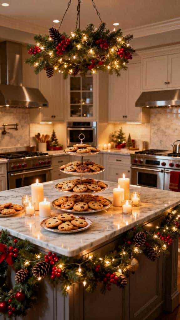 cozy festive kitchen display