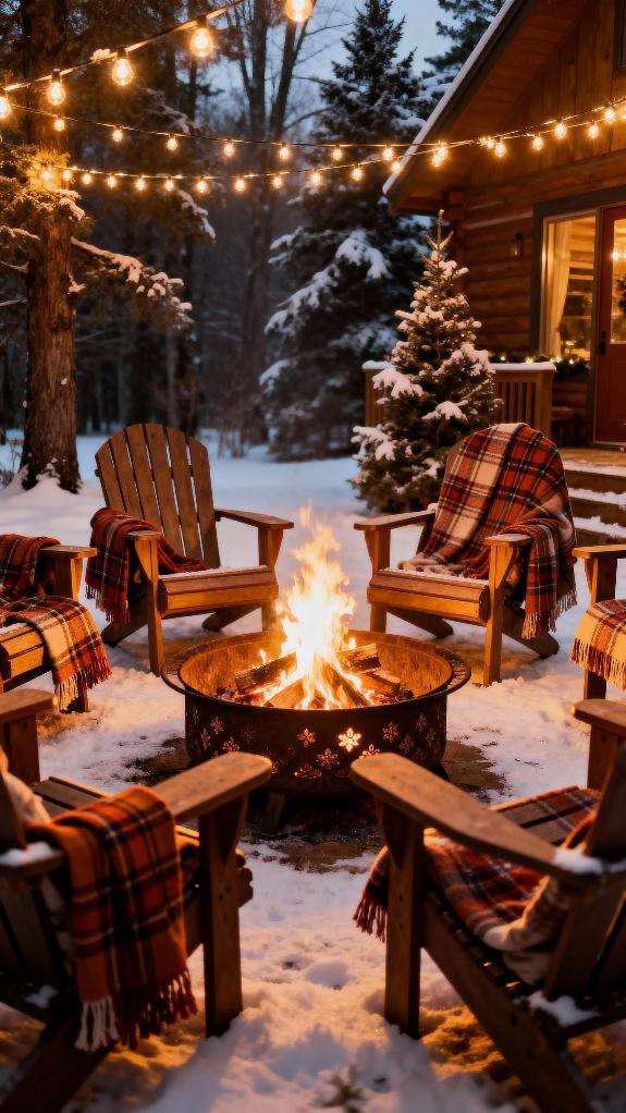 cozy firepit gathering space